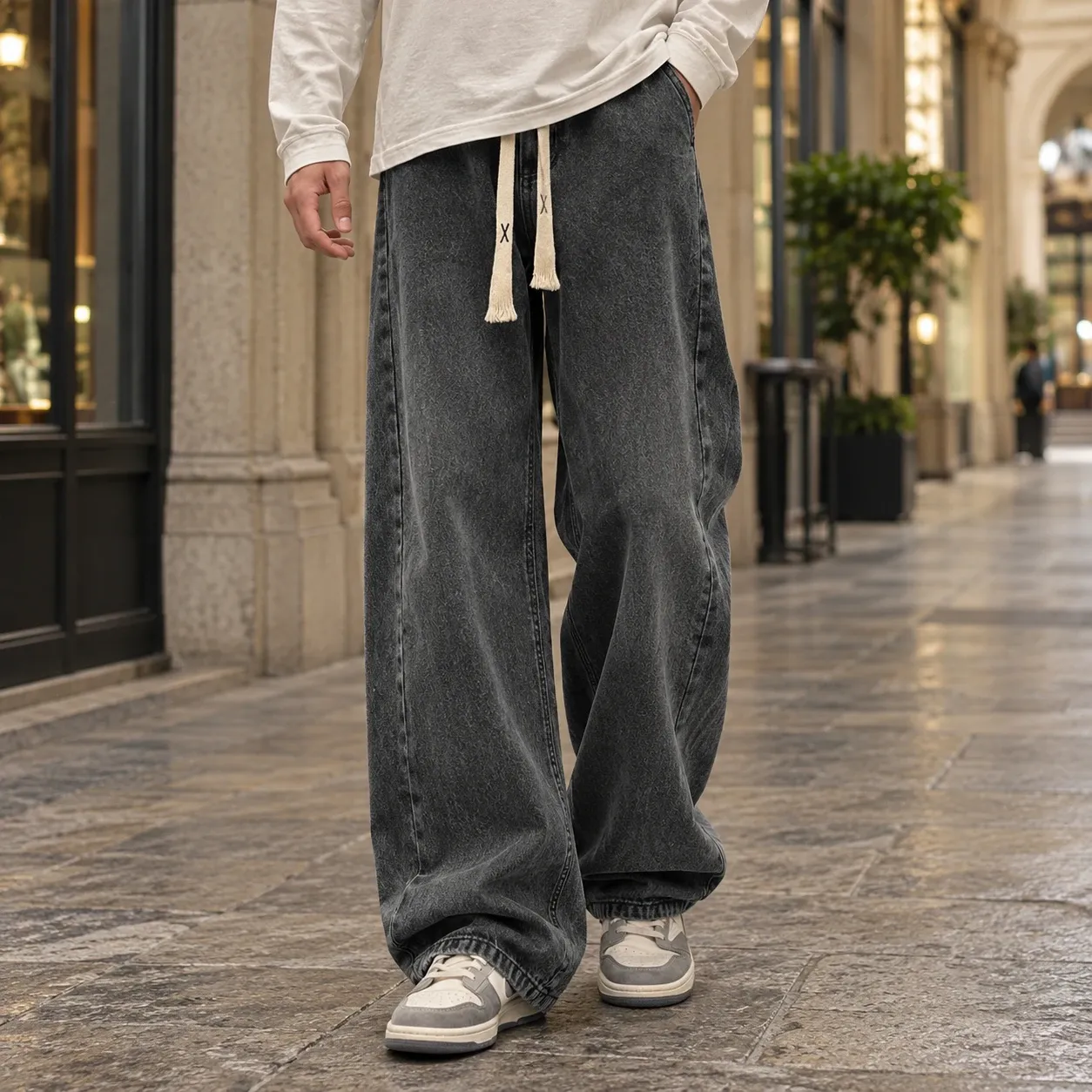 Marcus-Hayes Wide Leg Jeans — source gallery photograph 1